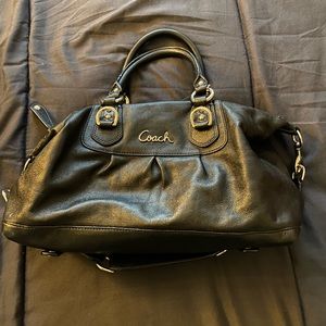 black coach bag